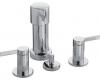 Kohler Stillness K-960-4-CP Polished Chrome Bidet Faucet with Lever Handles