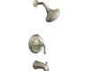 Kohler Forte K-T10274-4A-BN Brushed Nickel Rite-Temp Pressure Balancing Tub & Shower Trim with Lever Handles