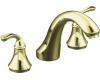 Kohler Forte K-T10278-4-AF French Gold Roman Tub Faucet Trim with Lever Handles