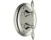 Kohler Finial Traditional K-T10302-4M-SN Polished Nickel Stacked Thermostatic Valve Trim with Lever Handles