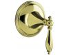 Kohler Finial Traditional K-T10303-4M-AF French Gold Volume Control Valve Trim with Lever Handles