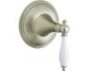 Kohler Finial Traditional K-T10303-4P-BN Brushed Nickel Volume Control Valve Trim with White Accented Lever Handles