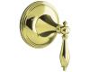 Kohler Finial Traditional K-T10304-4M-AF French Gold Transfer Valve Trim with Lever Handles