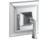 Kohler Memoirs Stately K-T10421-4V-G Brushed Chrome Thermostatic Valve Trim with Stately Deco Lever Handles