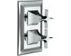 Kohler Memoirs Stately K-T10422-3S-AF French Gold Stacked Thermostatic Valve Trim with Stately Cross Handles