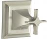 Kohler Memoirs Stately K-T10424-3S-BN Brushed Nickel Transfer Valve Trim with Stately Cross Handles