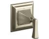 Kohler Memoirs Stately K-T10424-4V-BN Brushed Nickel Transfer Valve Trim with Stately Deco Lever Handles