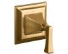 Kohler Memoirs Stately K-T10424-4V-BV Brushed Bronze Transfer Valve Trim with Stately Deco Lever Handles