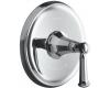 Kohler Memoirs Classic K-T10426-4C-G Brushed Chrome Thermostatic Valve Trim with Lever Handle