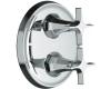 Kohler Memoirs Classic K-T10427-3C-G Brushed Chrome Stacked Thermostatic Valve Trim with Cross Handles