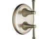 Kohler Memoirs Classic K-T10427-4C-BN Brushed Nickel Stacked Thermostatic Valve Trim with Lever Handles