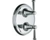 Kohler Memoirs Classic K-T10427-4C-CP Polished Chrome Stacked Thermostatic Valve Trim with Lever Handles