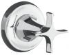 Kohler Memoirs Classic K-T10428-3C-G Brushed Chrome Volume Control Valve Trim with Cross Handle