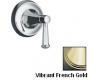 Kohler Memoirs Classic K-T10428-4C-AF French Gold Volume Control Valve Trim with Lever Handle