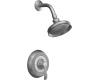 Kohler Fairfax K-T12014-4-G Brushed Chrome Rite-Temp Pressure Balancing Shower Trim with Lever Handle