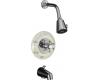 Kohler Antique K-T130-3D-CP Polished Chrome Rite-Temp Tub & Shower Trim Kit with Six-Prong Handle