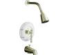 Kohler Antique K-T130-4D-BN Brushed Nickel Rite-Temp Tub & Shower Trim Kit with Lever Handle