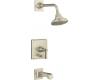 Kohler Pinstripe K-T13133-4A-BN Brushed Nickel Rite-Temp Pressure Balancing Tub & Shower Trim with Lever Handle