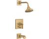 Kohler Pinstripe K-T13133-4A-BV Brushed Bronze Rite-Temp Pressure Balancing Tub & Shower Trim with Lever Handle