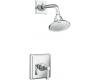 Kohler Pinstripe K-T13134-4A-BV Brushed Bronze Rite-Temp Pressure Balancing Shower Trim with Lever Handle