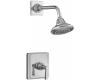 Kohler Pinstripe K-T13134-4B-BN Brushed Nickel Rite-Temp Pressure Balancing Shower Trim with Grooved Lever Handle