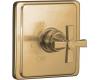 Kohler Pinstripe K-T13135-3A-BV Brushed Bronze Pressure Balance Trim with Cross Handle