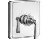 Kohler Pinstripe K-T13135-4B-AF French Gold Pressure Balance Trim with Grooved Lever Handle