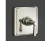 Kohler Pinstripe K-T13135-4B-SN Polsihed Nickel Pressure Balance Trim with Grooved Lever Handle