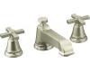 Kohler Pinstripe K-T13140-3A-BN Brushed Nickel Roman Tub Faucet Trim with Cross Handle