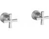 Kohler Pinstripe K-T13141-3B-CP Polished Chrome Grooved Cross Handles