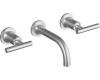 Kohler Purist K-T14412-4-G Brushed Chrome Wall Mount Vessel Faucet with Lever Handles