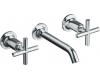 Kohler Purist K-T14413-3-CP Polished Chrome Wall Mount Vessel Faucet with Cross Handles
