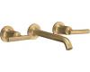 Kohler Purist K-T14413-4-BV Brushed Bronze Wall Mount Vessel Faucet with Lever Handles