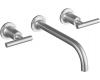 Kohler Purist K-T14414-4-G Brushed Chrome Wall Mount Vessel Faucet with Lever Handles