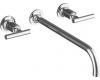 Kohler Purist K-T14416-4-CP Polished Chrome Wall Mount Vessel Faucet with Lever Handles