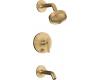 Kohler Purist K-T14420-4-BV Brushed Bronze Rite-Temp Pressure Balancing Tub & Shower Trim with Lever Handles