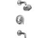 Kohler Purist K-T14421-4-CP Polished Chrome Rite-Temp Pressure Balancing Tub & Shower Trim with Lever Handles