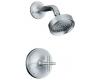 Kohler Purist K-T14422-3-CP Polished Chrome Rite-Temp Pressure Balancing Shower Trim with Cross Handles