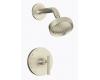 Kohler Purist K-T14422-4-BN Brushed Nickel Rite-Temp Pressure Balancing Shower Trim with Lever Handles