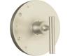 Kohler Purist K-T14423-3-BN Brushed Nickel Rite-Temp Pressure Balance Trim with Cross Handles