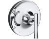 Kohler Purist K-T14423-3-CP Polished Chrome Rite-Temp Pressure Balance Trim with Cross Handles