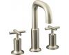 Kohler Purist K-T14428-3-BN Brushed Nickel Roman Tub Faucet Trim with Cross Handle