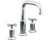 Kohler Purist K-T14428-3-CP Polished Chrome Roman Tub Faucet Trim with Cross Handle