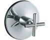 Kohler Purist K-T14488-3-SN Polished Nickel Thermostatic Valve Trim with Cross Handle