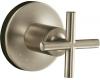 Kohler Purist K-T14490-3-BN Brushed Nickel Volume Control Valve Trim with Cross Handle