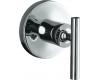 Kohler Purist K-T14490-4-BN Brushed Nickel Volume Control Valve Trim with Lever Handle