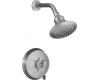 Kohler Revival K-T16114-4-G Brushed Chrome Rite-Temp Pressure Balancing Shower Trim with Scroll Lever Handle