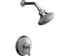 Kohler Revival K-T16114-4A-CP Polished Chrome Rite-Temp Pressure Balancing Shower Trim with Traditional Lever Handle