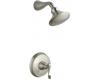 Kohler Revival K-T16116-4-BN Brushed Nickel Rite-Temp Pressure Balancing Shower Trim with Scroll Lever Handle