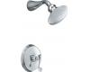 Kohler Revival K-T16116-4-CP Polished Chrome Rite-Temp Pressure Balancing Shower Trim with Scroll Lever Handle